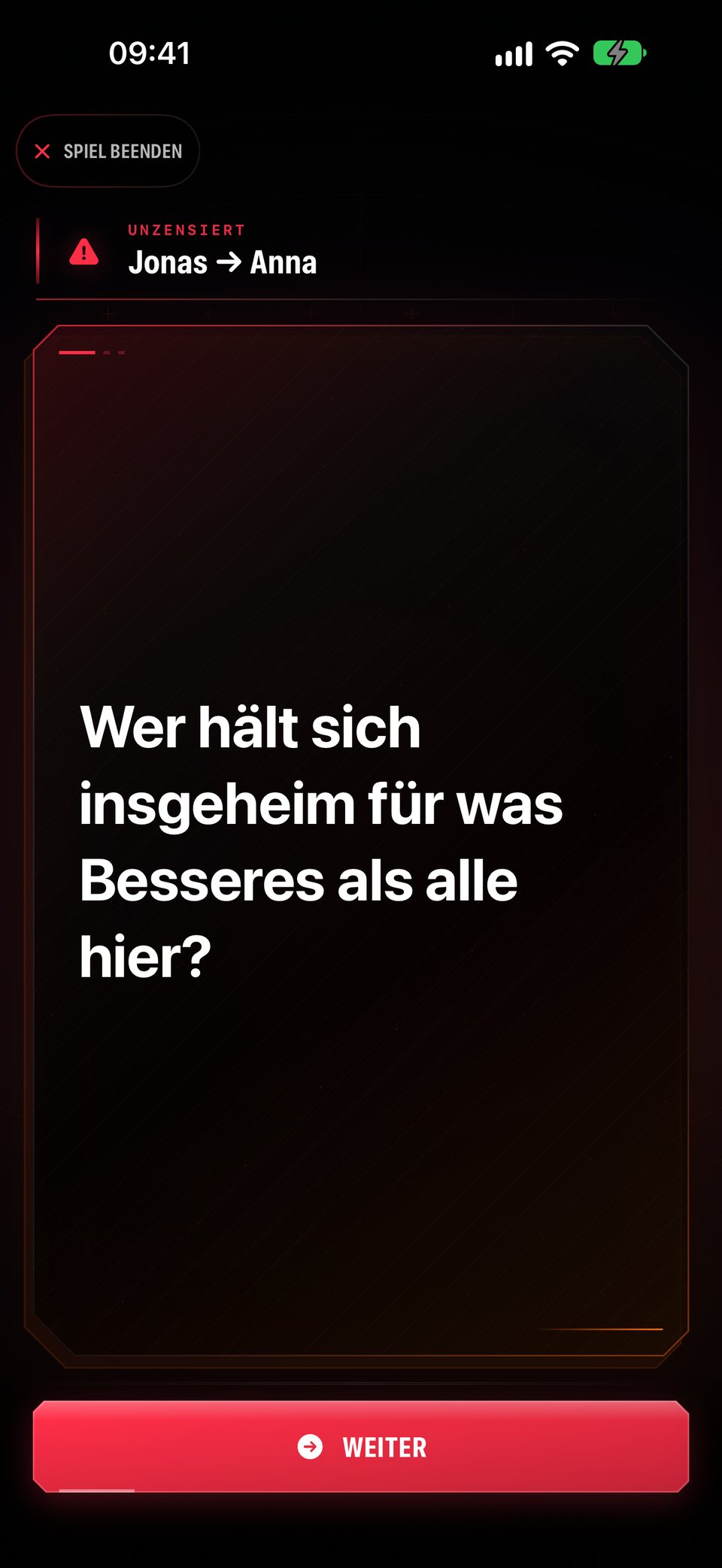 Die Frage ist für alle aufgedeckt: Jonas hat Anna genannt bei „Wer hält sich insgeheim für was Besseres als alle hier?“
