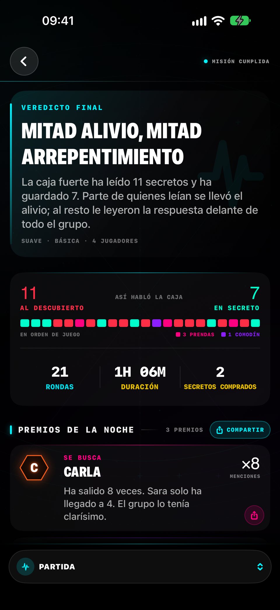 El resumen de la noche: quiénes no paraban de nombrarse entre sí, cuántos secretos se han escapado y cuánto ha durado la noche