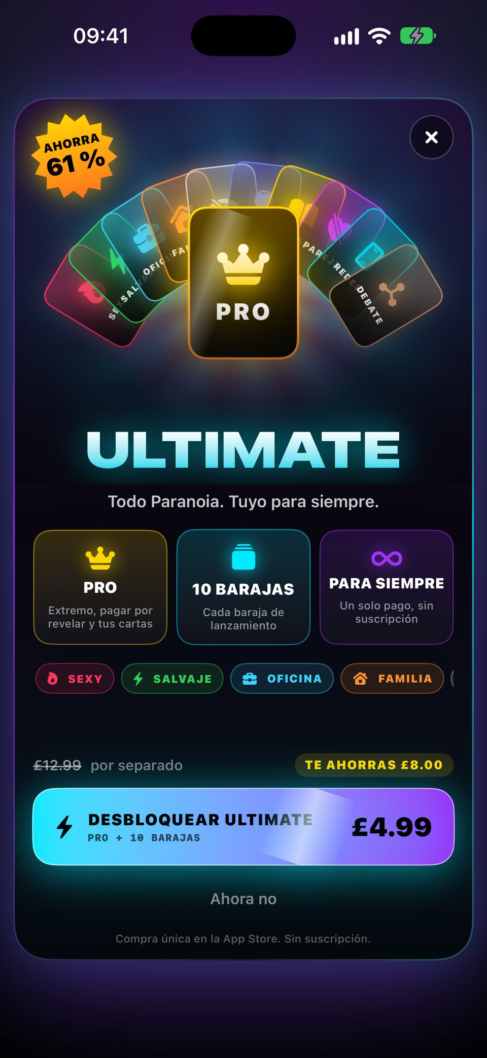 La oferta Ultimate: Pro y las diez barajas de lanzamiento en una sola compra