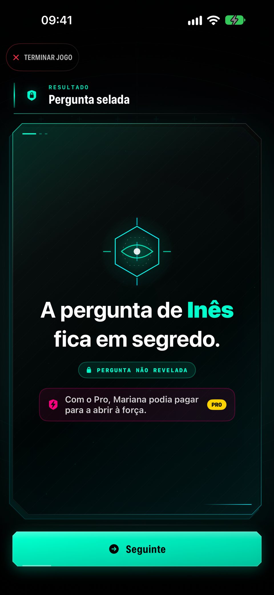 Pagar para revelar: a pergunta fica selada, mas com o Pro alguém podia pagar para a abrir à força