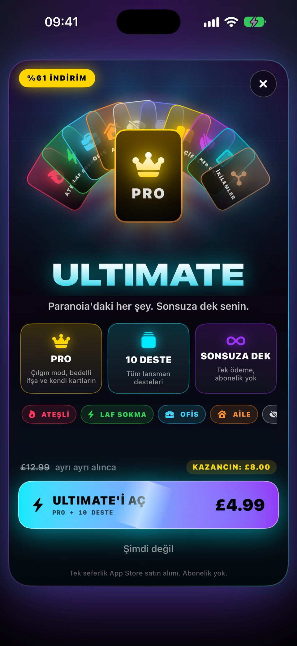 Ultimate teklifi: Pro ve on lansman destesinin hepsi tek satın alımda